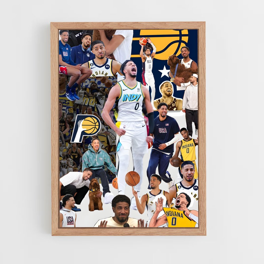 Poster Tyrese de haliburton – affiche Basketball (vue 4)